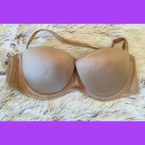 Victoria's Secret Nude Push-Up Strapless Bra 34C